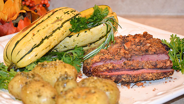 Herb-Crusted Smoked Elk Backstrap Recipe