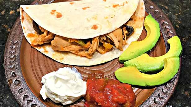 wild turkey fajitas