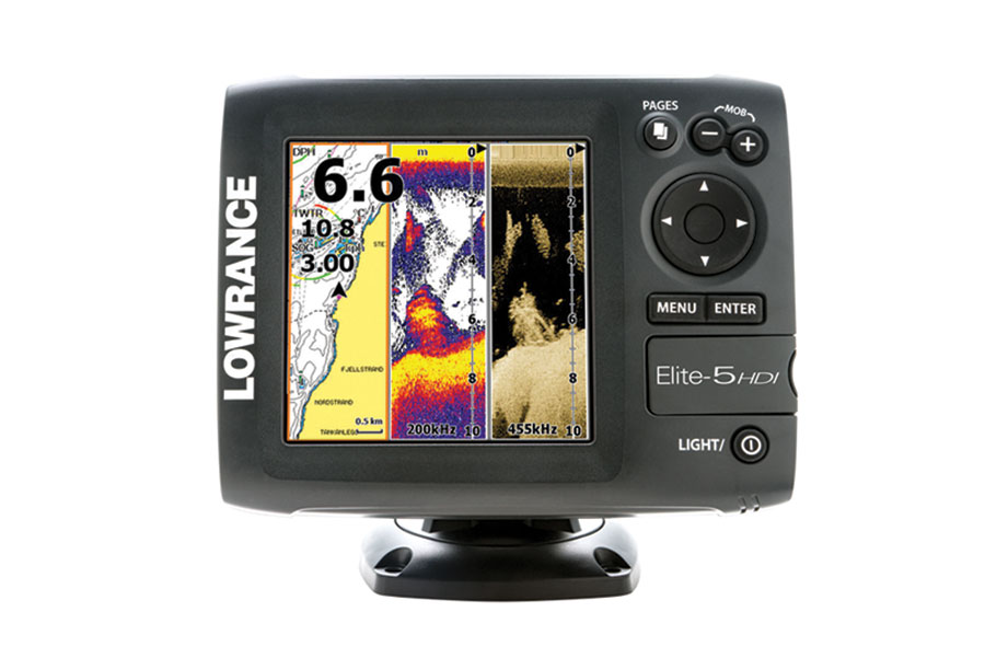Lowrance Elite-5 HDI Fishfinder/Chartplotter With Suncover