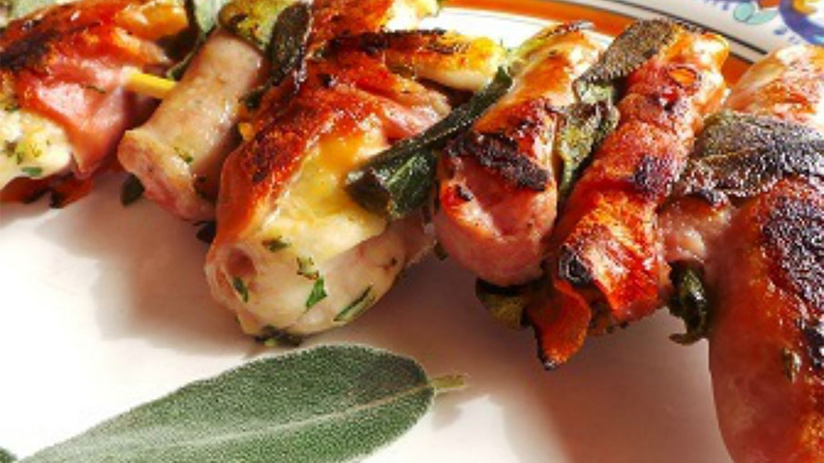 Grilled Rabbit and Sausage Skewers