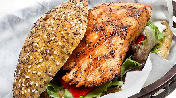 Grilled Salmon Sandwich Recipe