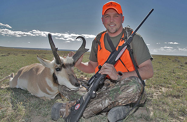 Mike Stroff of Savage Outdoors with antelope