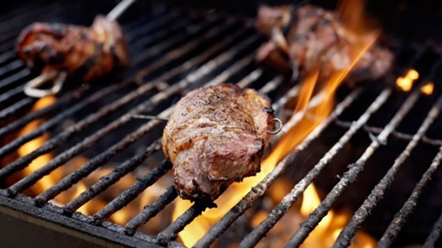 Grilled Venison Steak and Bacon Recipe