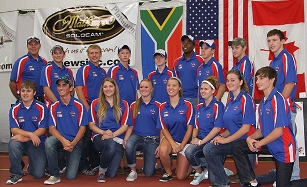 US All-Stars were the event champions. Front Row-L to R: Clay Stevens, Chris Bee, Amy Puckett, Shelby Winslow, Ashley Hinkle, Cayla Goodson, Michelle Boyken, Sam White. Back Row-L to R: Coach Jellison, Matthew Henderson, Conner Patterson, Dustin Johnson, Michael Killian, Isaiah Gardenhire, Kendall Newell, Evan Smith, & Nathan Freeman.