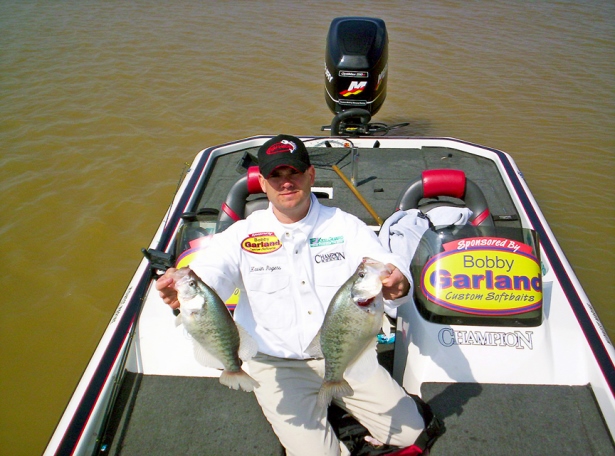 Catching big crappie like this has helped crappie pro Kevin Rogers win lots of tournaments, and often as not, in November, he catches these slabs while working jigs around standing timber.