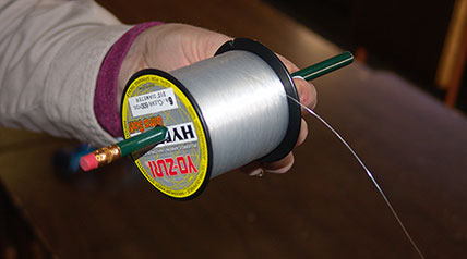 spooling a bait caster