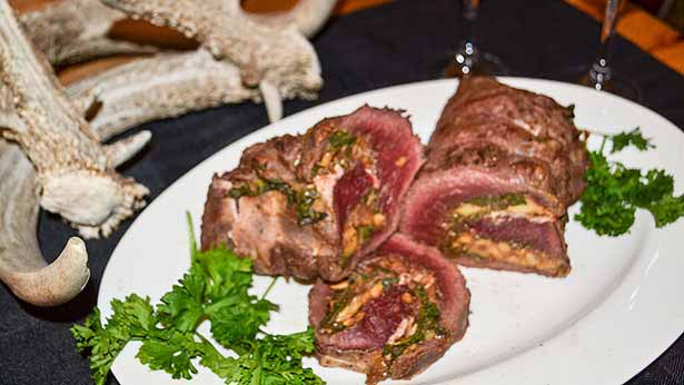 Stuffed Elk Backstrap with Prosciutto and Mozzarella Recipe