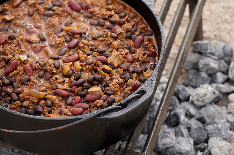 Dutch Oven Chili - Bites with Bri