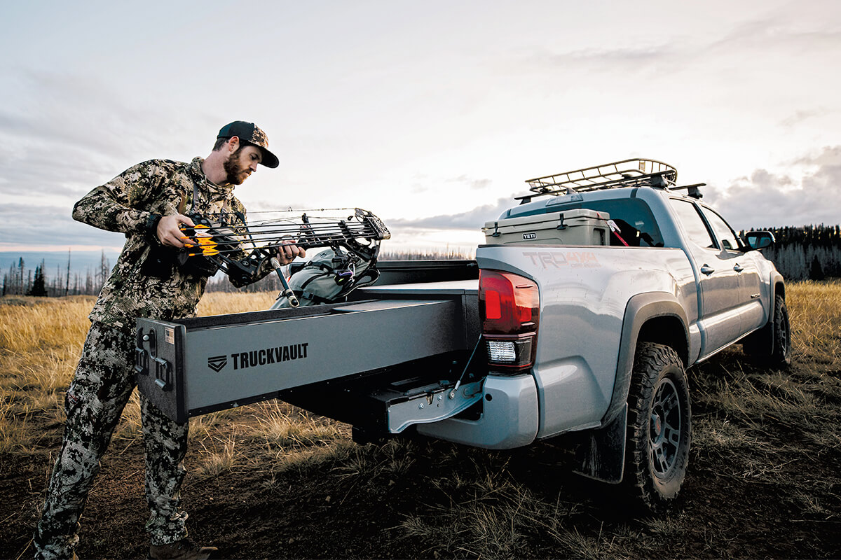 Storage Bin for Truck Slide Out Tray