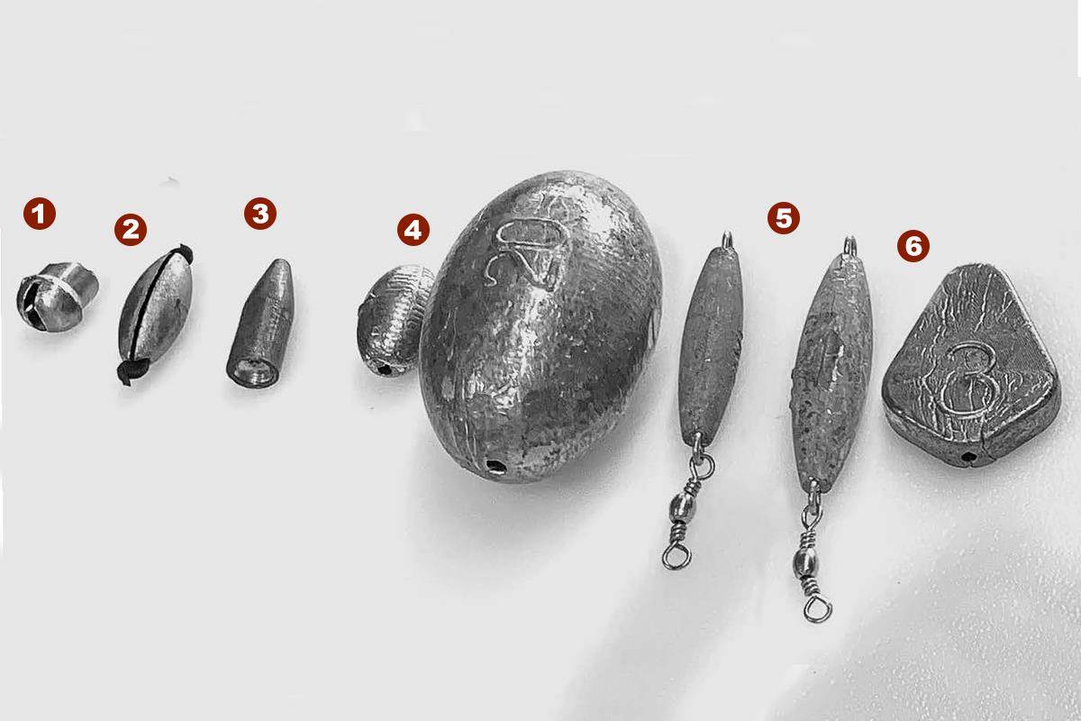 Bullet Weight Bass Pro Shops Bank Lead Sinkers - Natural