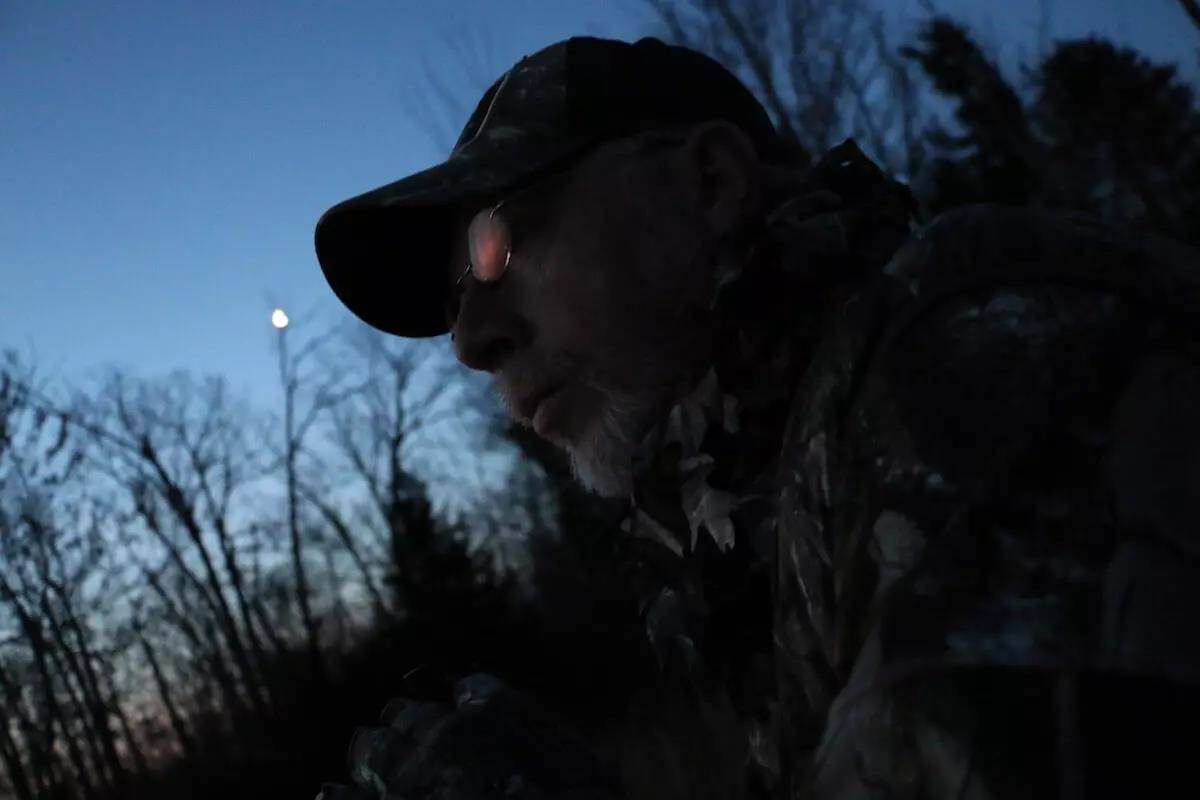 hunter in dark