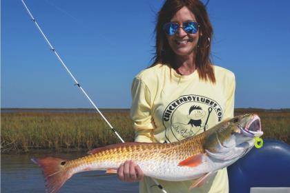 Fishing for Redfish in Lower Mobile Bay Bayous