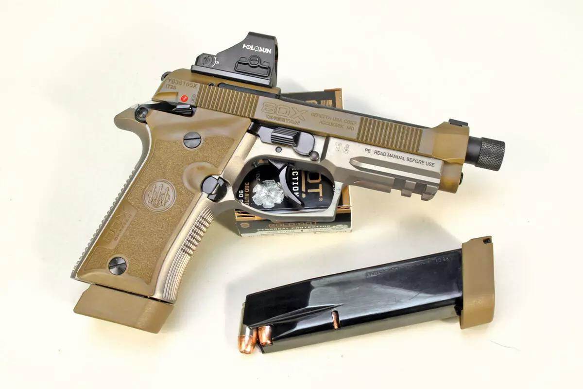 pistol and magazine