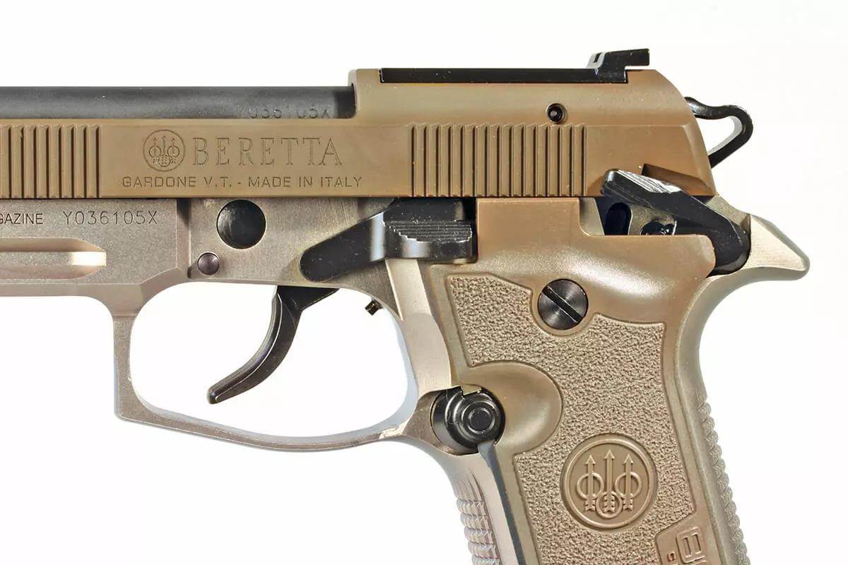 side profile of pistol