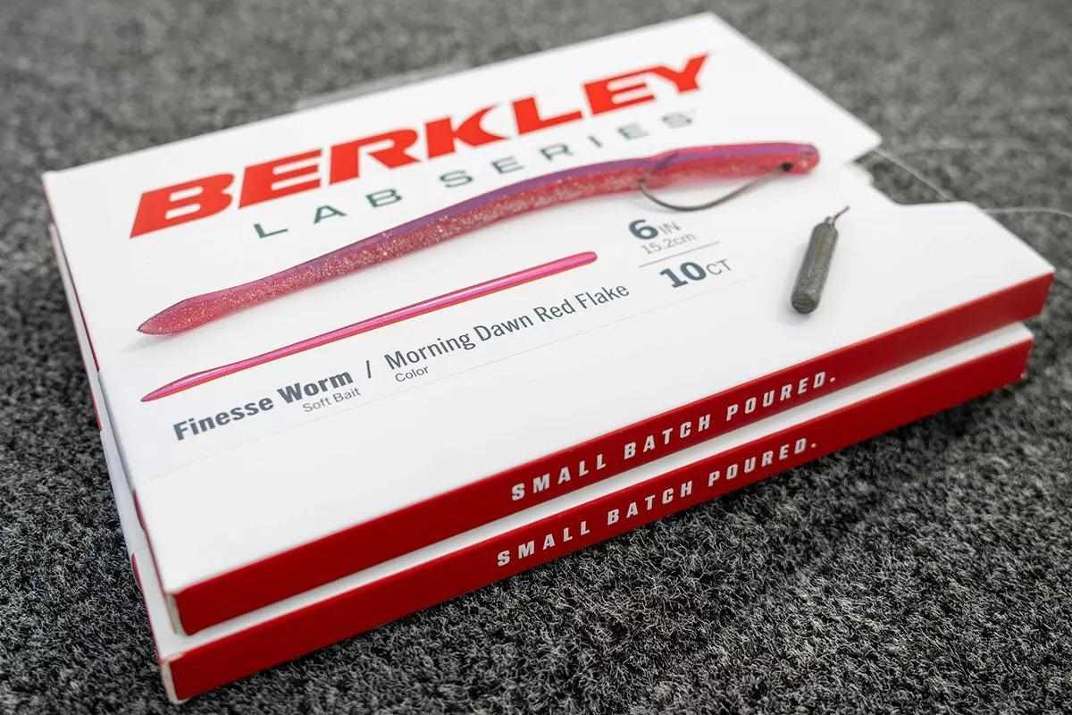 soft plastic worm rigged on a dropshot