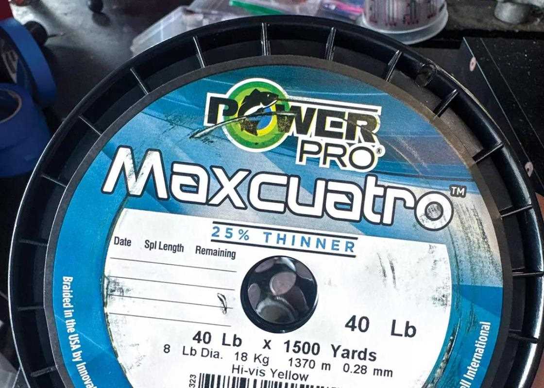 Spool of Power Pro MaxCuatro braid
