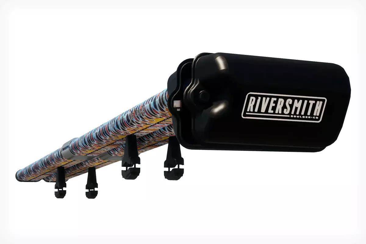 Studio photo of Riversmith River Quiver Four-Banger roof-top fly-rod carrier