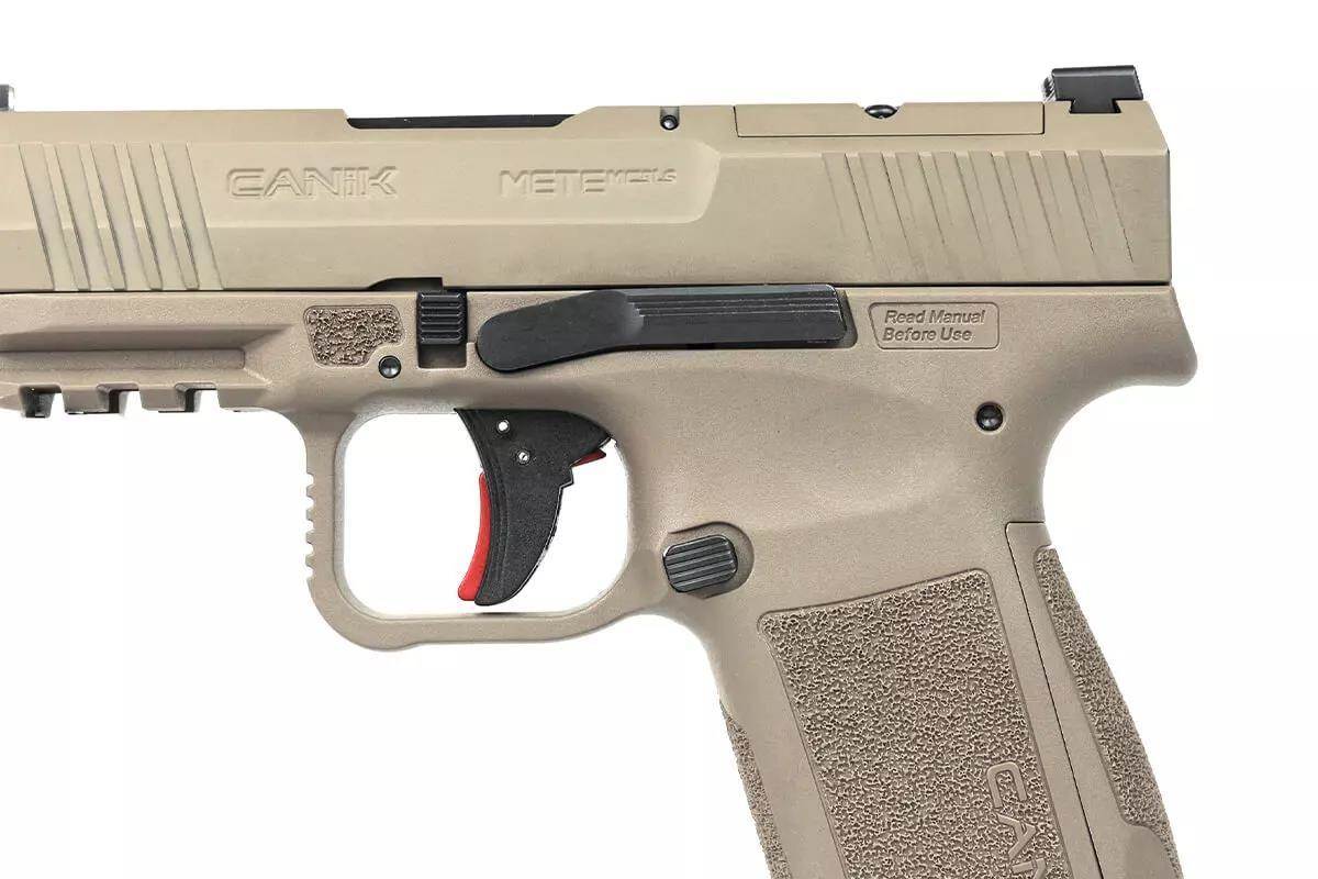 side profile of pistol
