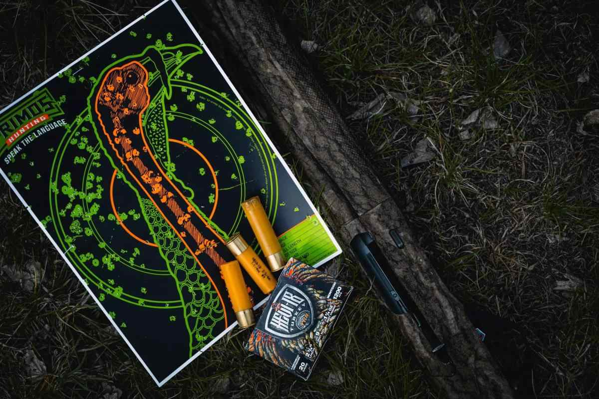turkey target shows shotgun pattern