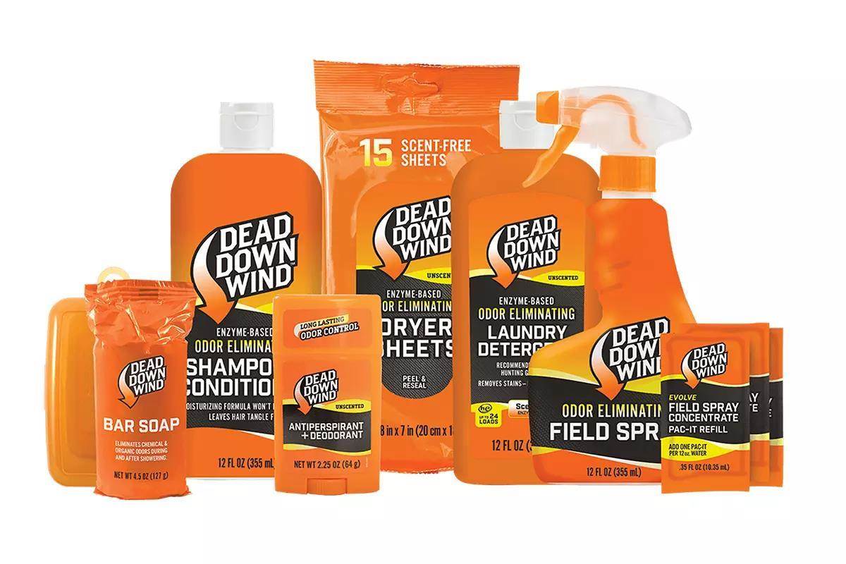 A studio image of hunting gear. 