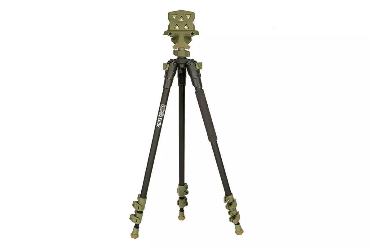 A studio image of a Primos shooting sticks. 