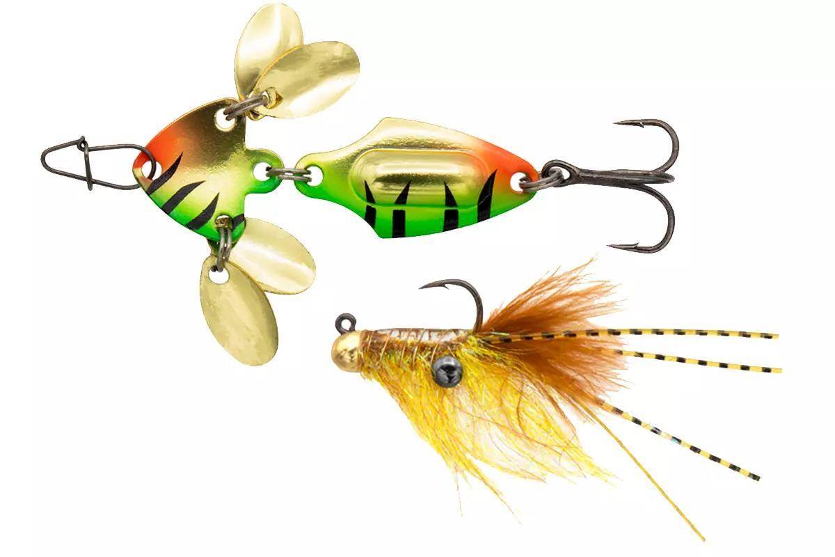 Studio shots of ice fishing baits