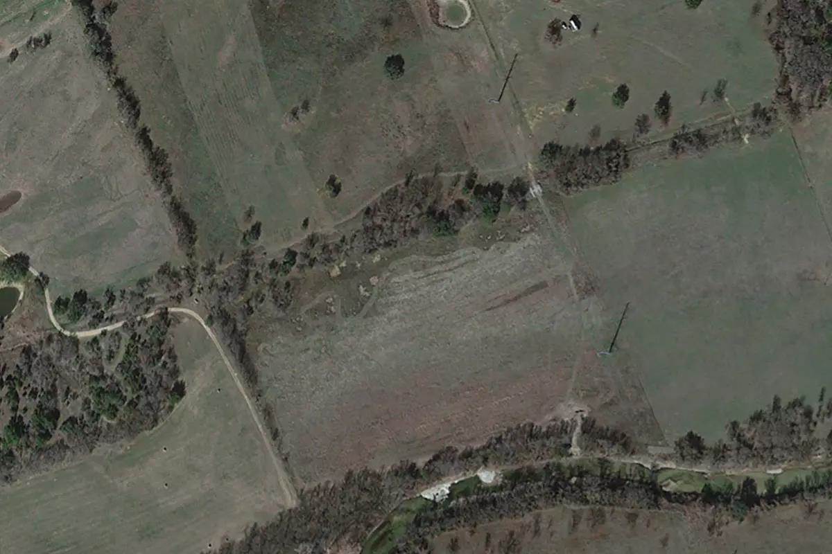 Aerial photo of pasture