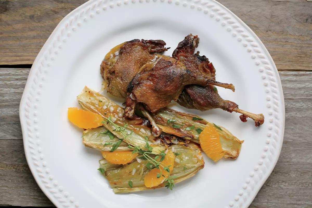 Duck Confit with Roasted Fennel Recipe