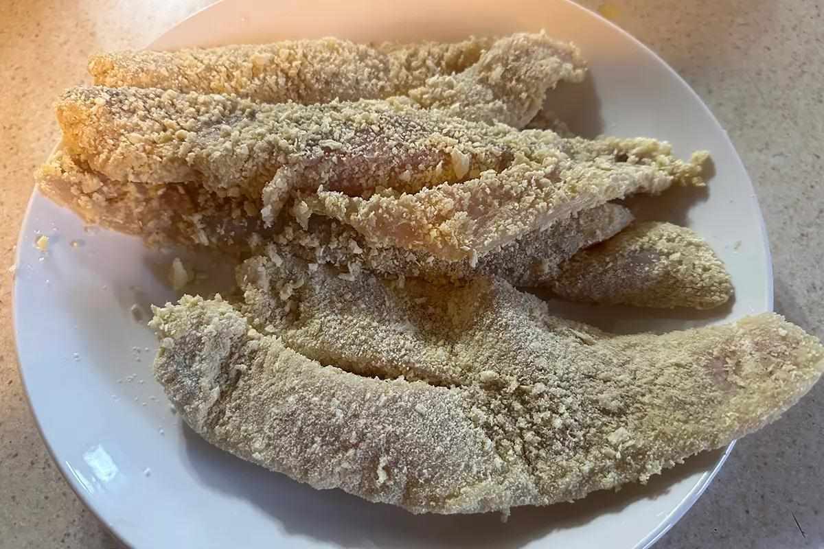 breaded fish fillets