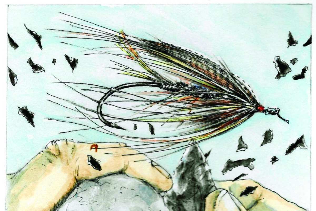 The Memorable Artwork of Allan Hassall - Fly Fisherman