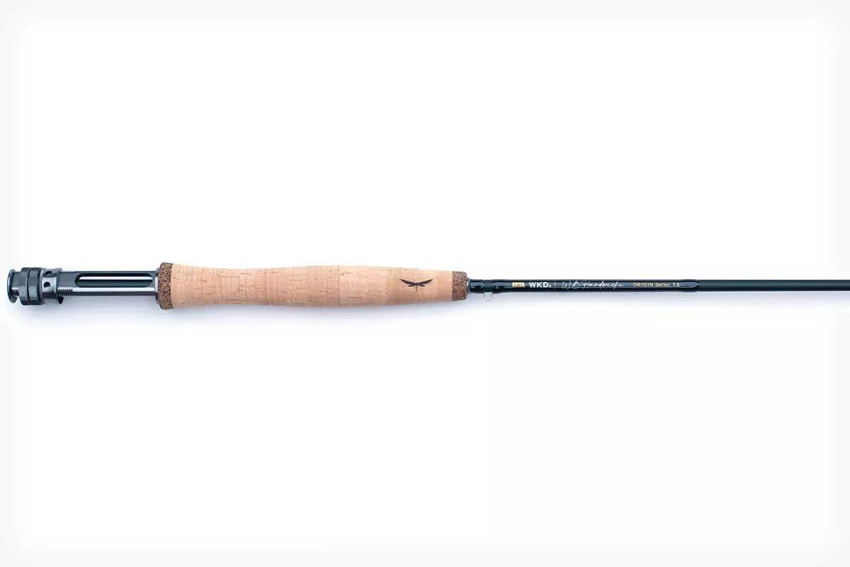 Studio photo of a Wicked Fly fly rod. 