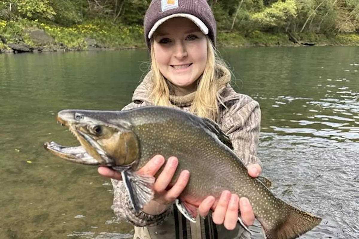 College Point Guard Catches Record-Sized Brook Trout