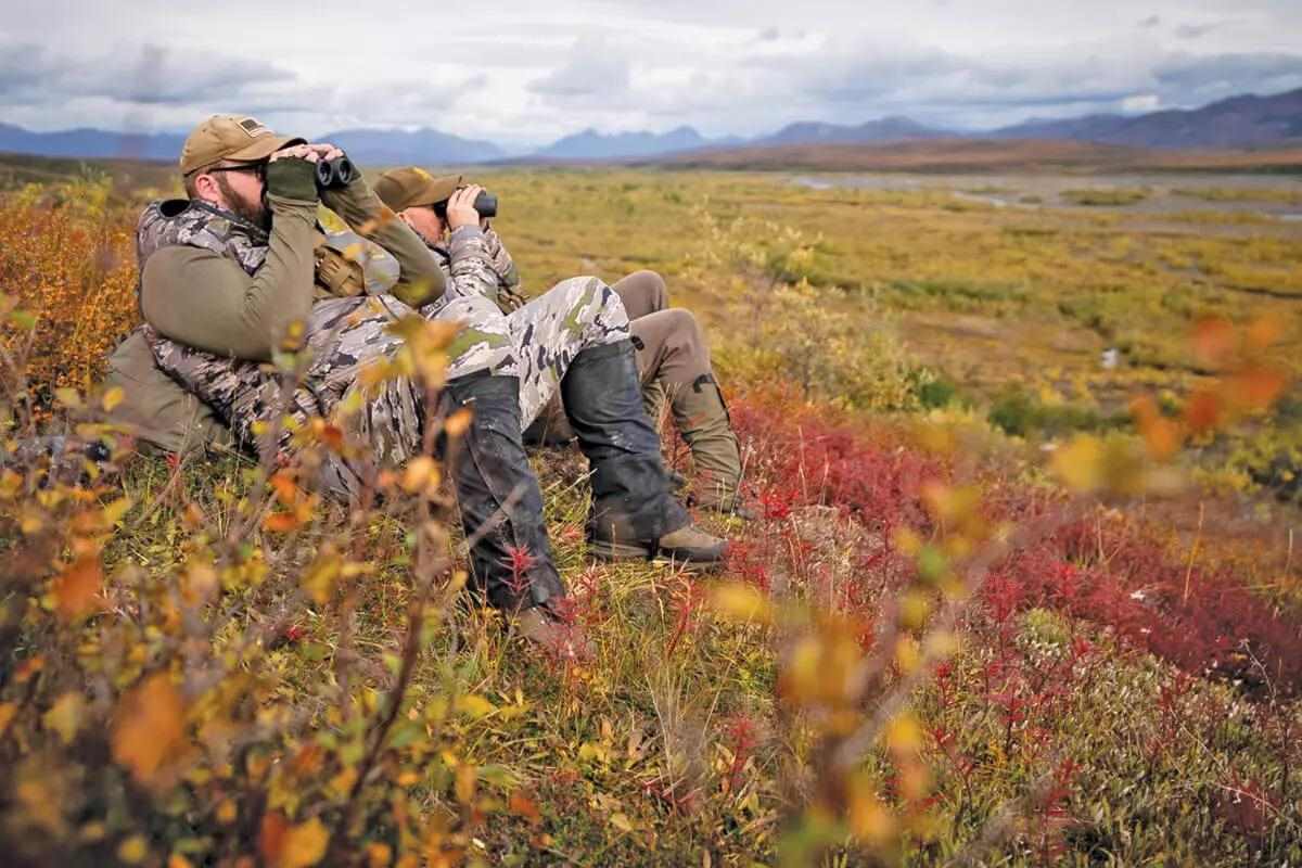 two hunters glassing