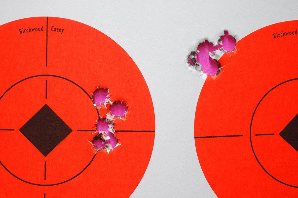 Two Five-Shot Group Targets