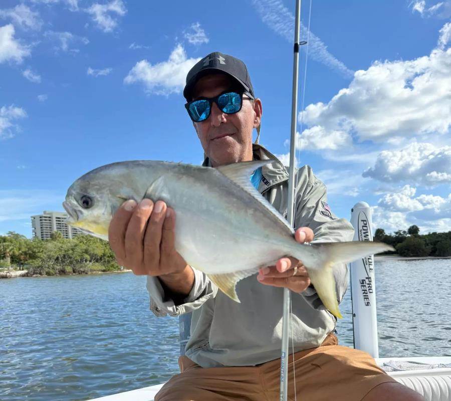 pompano on the flats in the indian river lagoon
