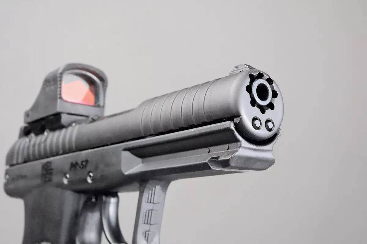 front end of pistol