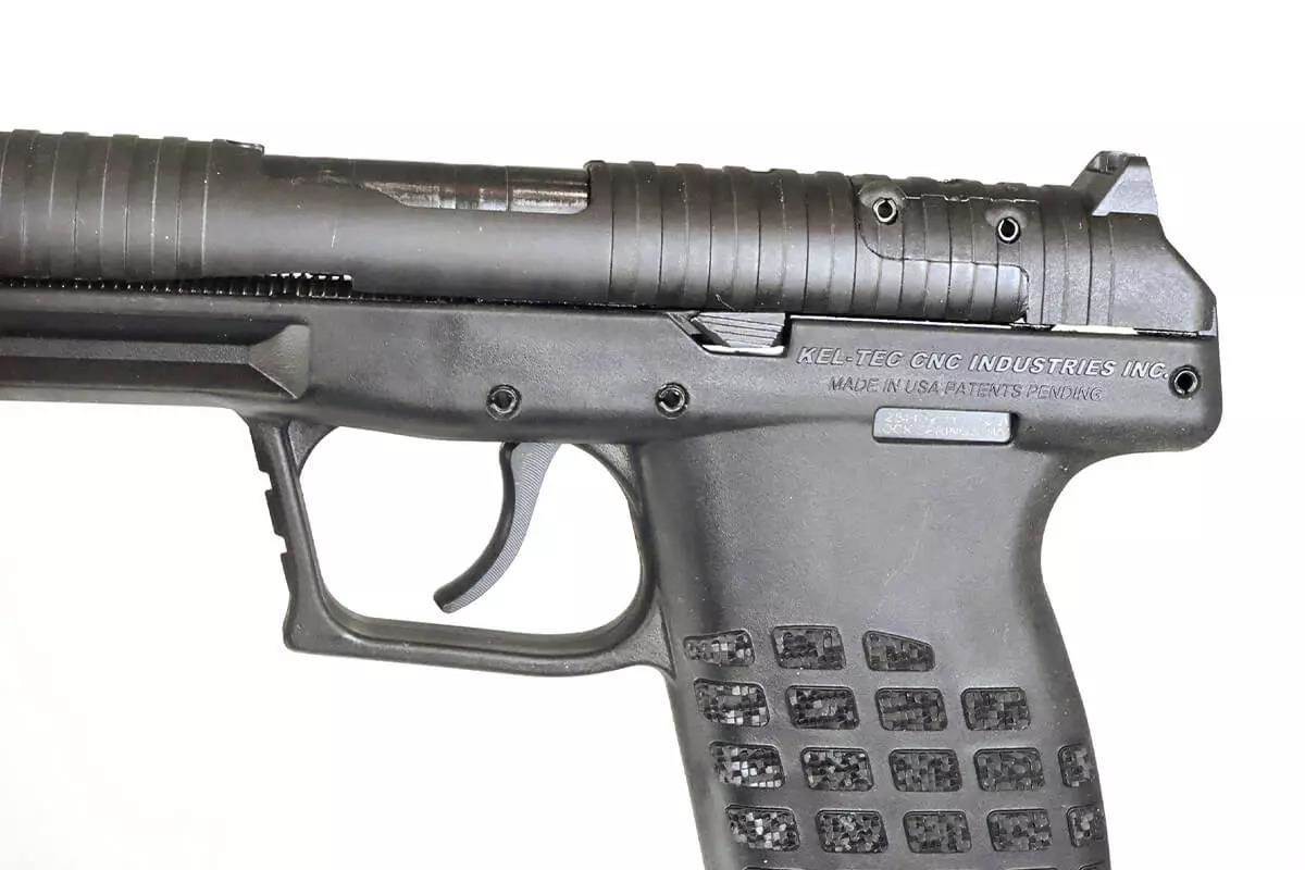 side profile of pistol