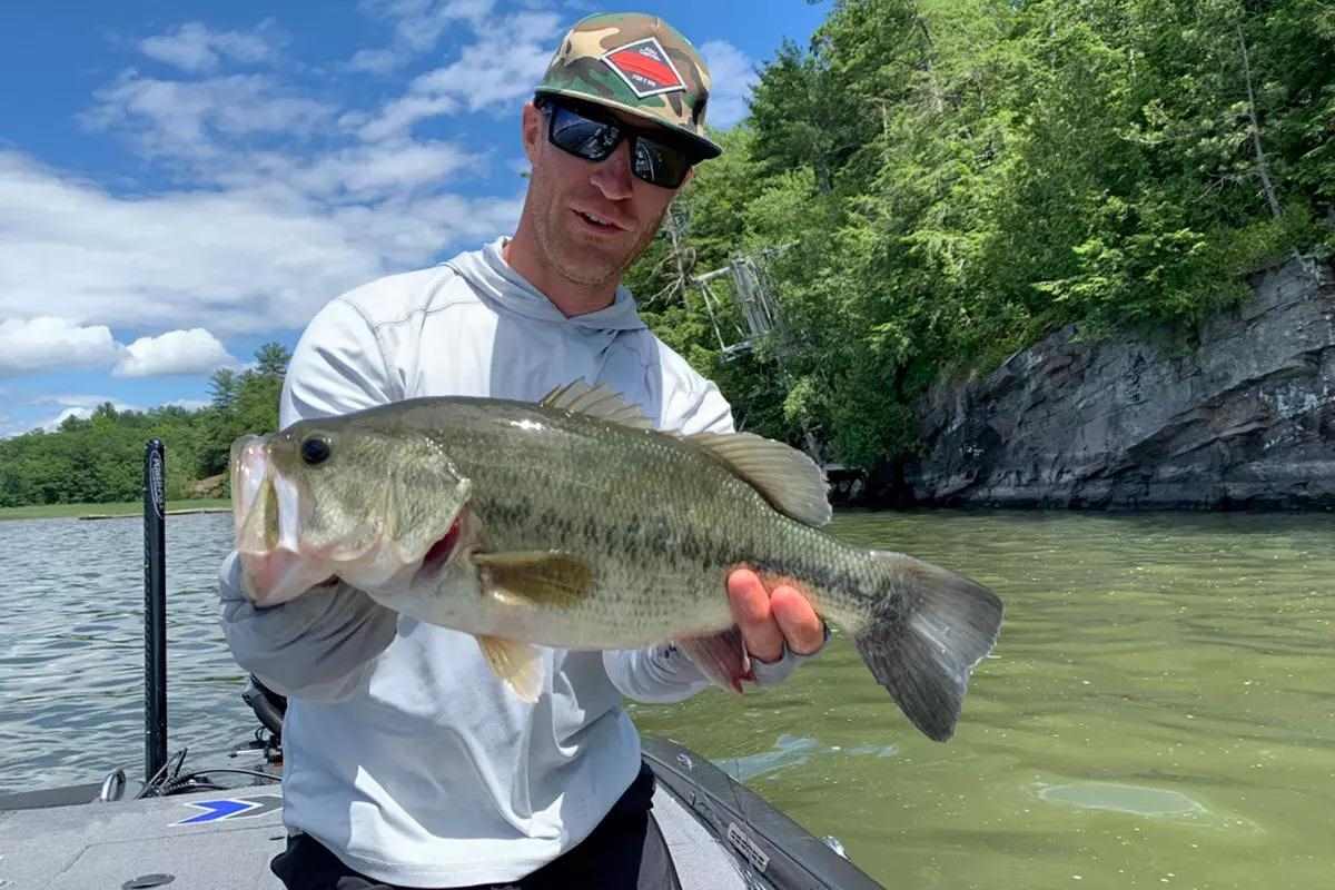 Man holding largemouth bass