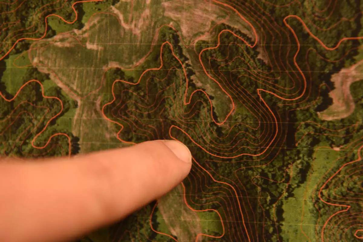 scouting via topo map