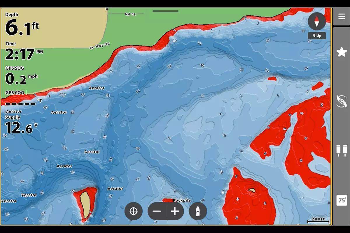 снимок экрана с изображением 3D контурных карт Минн Кота