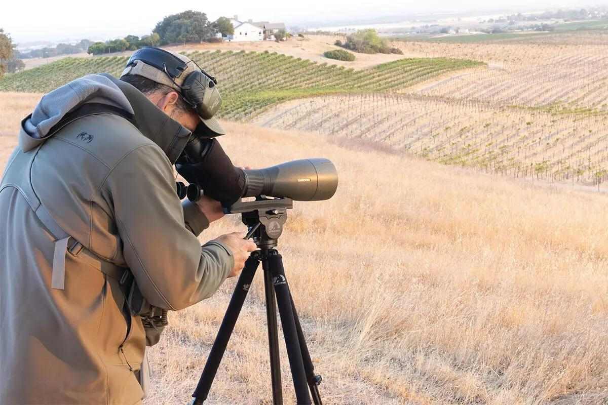 glassing with spotting scope