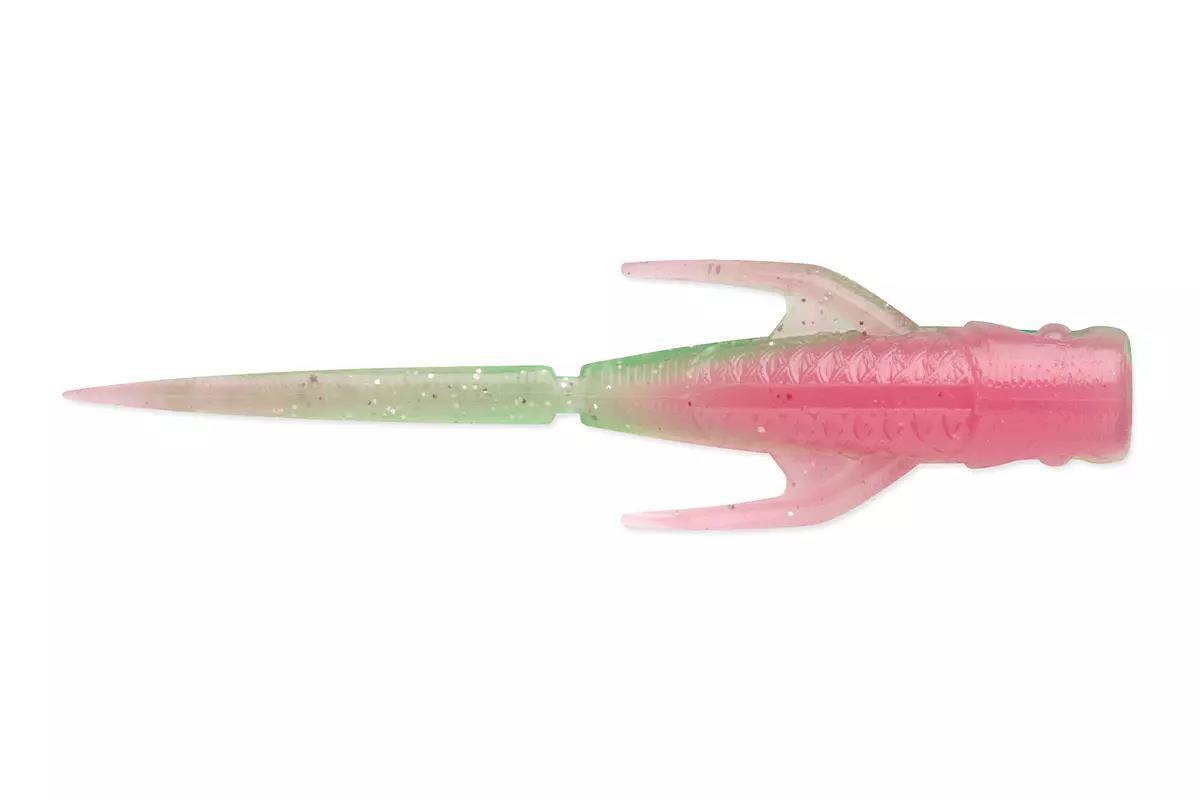 2 inch pink plactic ice fishing lure Custom DSL Super Model. or use your favorite micro plastics 10pcs set 2 95 inch
