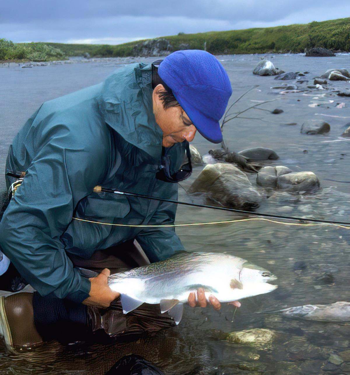 how to catch spawning salmon