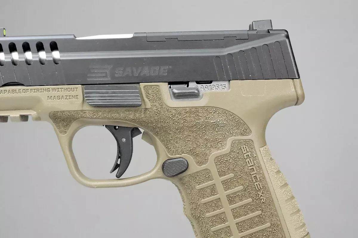 side profile of pistol