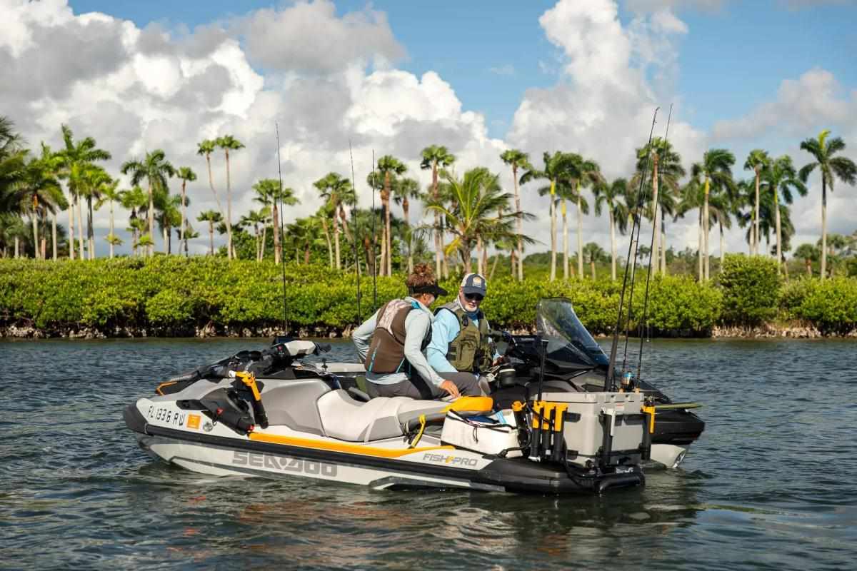 anglers aboard Sea-Doo PWCs