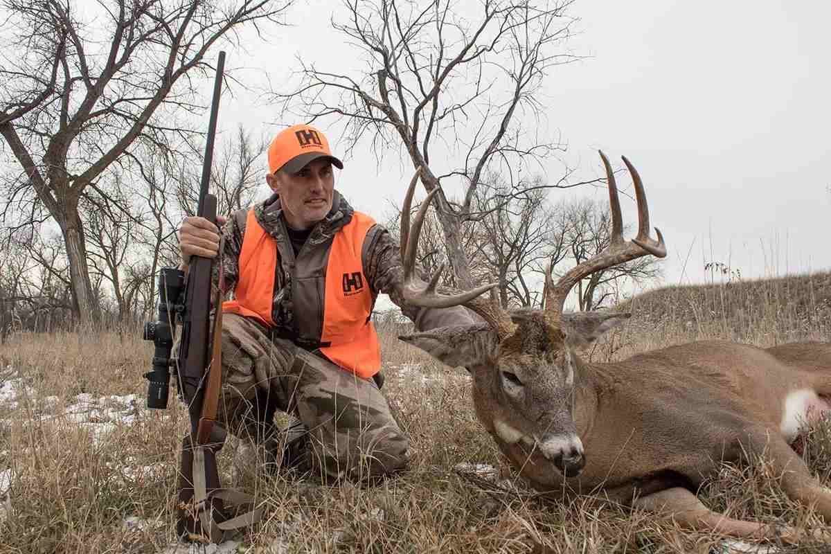 Author with a whitetail buck