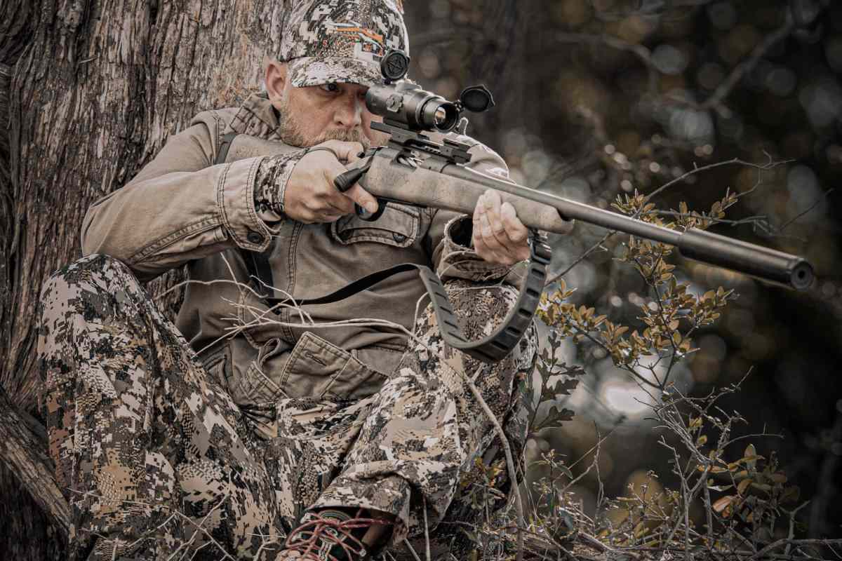 Hunting Rifle with Sightmark Wraith Mini Thermal Riflescope 