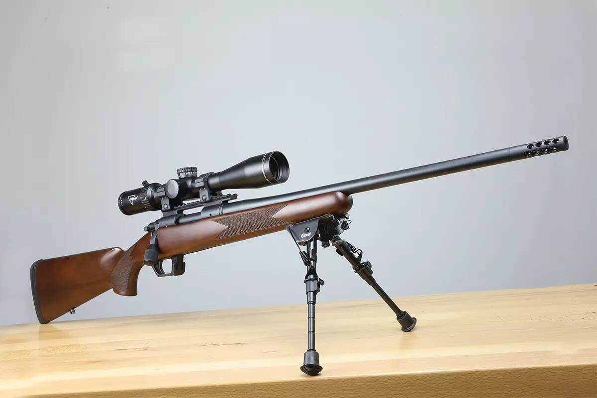 rifle on bipod