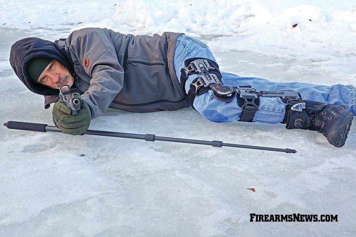 Author shooting from side 