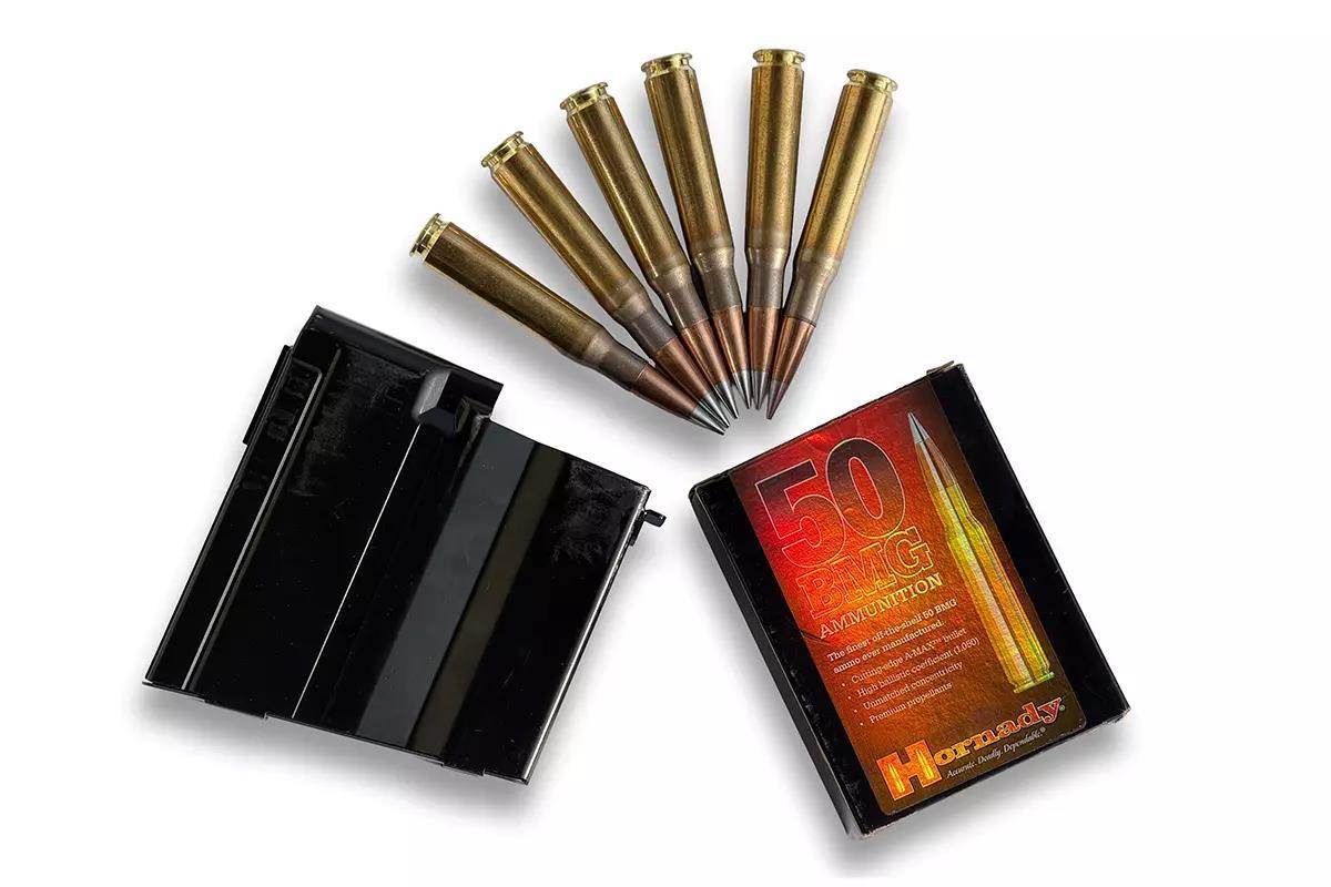rifle magazine and hornady ammo rounds